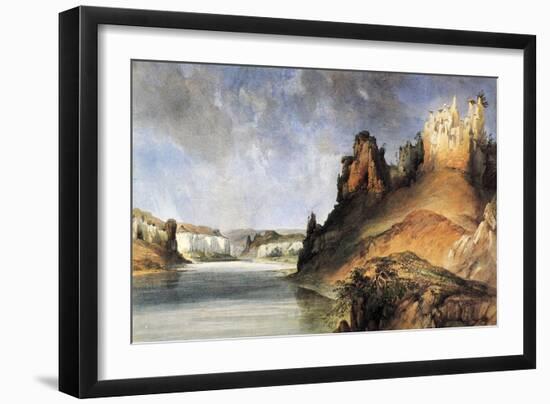 View Of The Stone Walls-Karl Bodmer-Framed Giclee Print