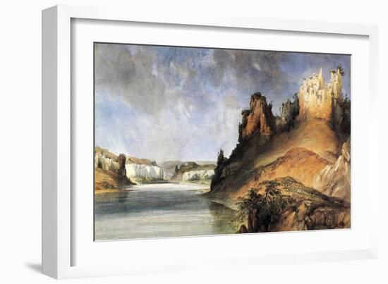 View Of The Stone Walls-Karl Bodmer-Framed Giclee Print