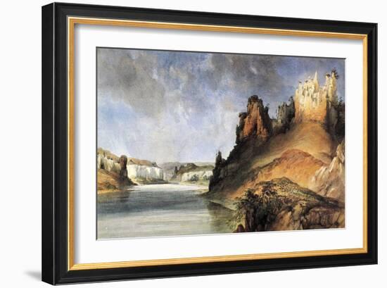 View Of The Stone Walls-Karl Bodmer-Framed Giclee Print