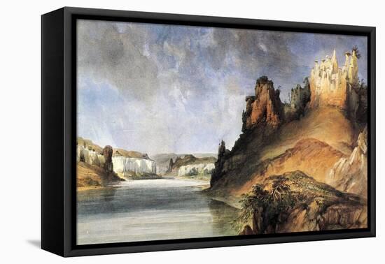 View Of The Stone Walls-Karl Bodmer-Framed Premier Image Canvas