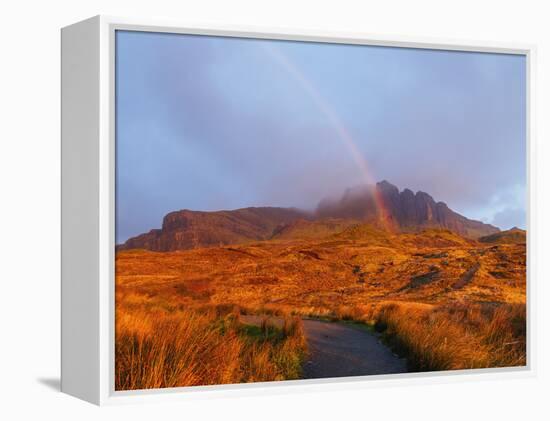 View of The Storr at sunrise, Isle of Skye, Inner Hebrides, Scotland, United Kingdom, Europe-Karol Kozlowski-Framed Premier Image Canvas