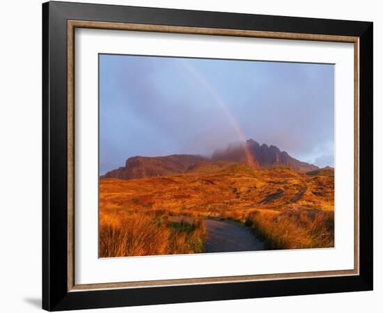 View of The Storr at sunrise, Isle of Skye, Inner Hebrides, Scotland, United Kingdom, Europe-Karol Kozlowski-Framed Photographic Print