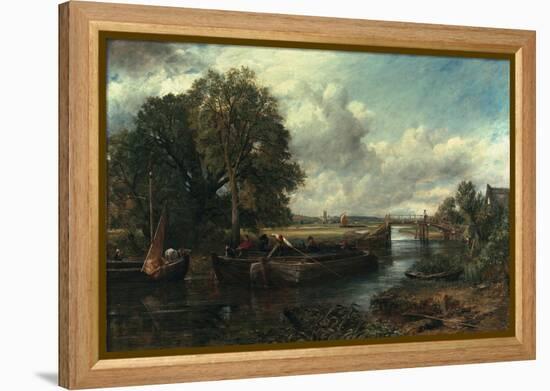 View of the Stour Near Dedham, 1822-John Constable-Framed Premier Image Canvas