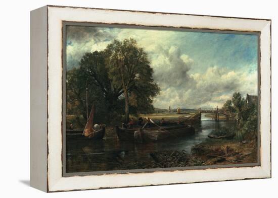 View of the Stour Near Dedham, 1822-John Constable-Framed Premier Image Canvas