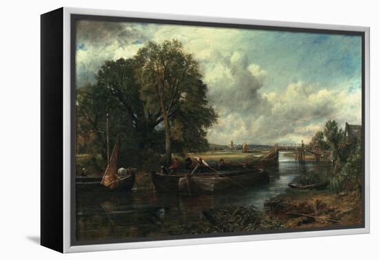 View of the Stour Near Dedham, 1822-John Constable-Framed Premier Image Canvas