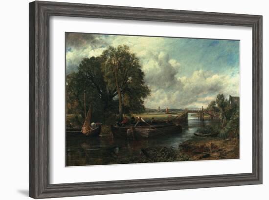 View of the Stour Near Dedham, 1822-John Constable-Framed Giclee Print