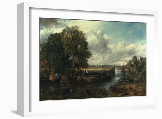 View of the Stour Near Dedham, 1822-John Constable-Framed Giclee Print