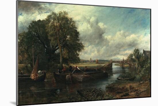 View of the Stour Near Dedham, 1822-John Constable-Mounted Giclee Print