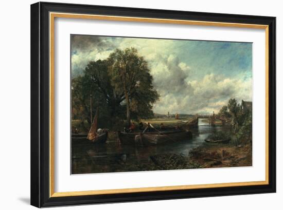 View of the Stour Near Dedham, 1822-John Constable-Framed Giclee Print