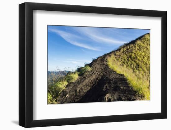 View of the Summit of the Gunung Batur on the Gunung Abang and the Gunung Agung-Christoph Mohr-Framed Photographic Print