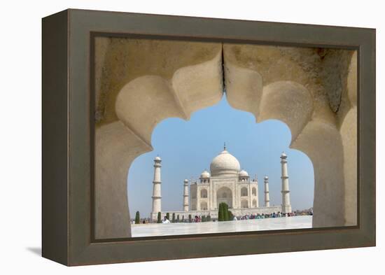 View of the Taj Mahal, Agra, Uttar Pradesh, India-null-Framed Premier Image Canvas