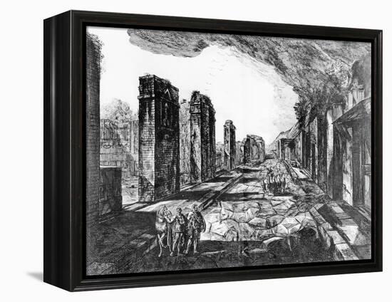 View of the Tavern of Pompeii with the Priapus Shop Sign-Giovanni Battista Piranesi-Framed Premier Image Canvas