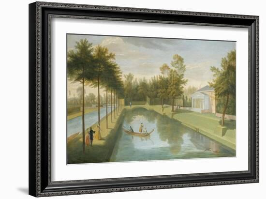 View of the Temple by the Water, with the Basin and Long Canal, Chiswick Villa-Pieter Andreas Rysbrack-Framed Giclee Print