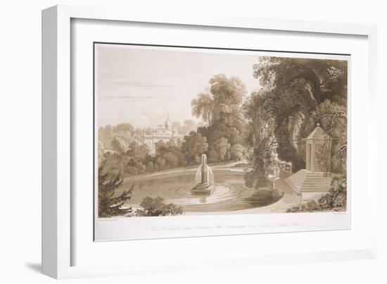 View of the Temple of Suryah and the Fountain of Mahah Doo-John Martin-Framed Giclee Print