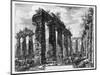 View of the Temples of Paestum (Litho)-Giovanni Battista Piranesi-Mounted Giclee Print