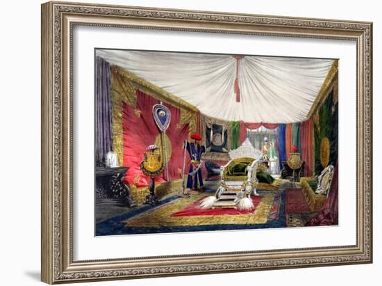 View of the Tented Room and Ivory Carved Throne-Peter Mabuse-Framed Giclee Print