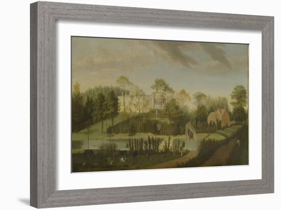 View of the Terrace Looking across the Canal to the Side of the Villa, Chiswick Villa-Pieter Andreas Rysbrack-Framed Giclee Print