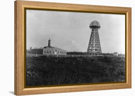 View of the Tesla Wireless Broadcasting Tower-null-Framed Premier Image Canvas