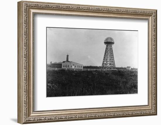 View of the Tesla Wireless Broadcasting Tower-null-Framed Photographic Print