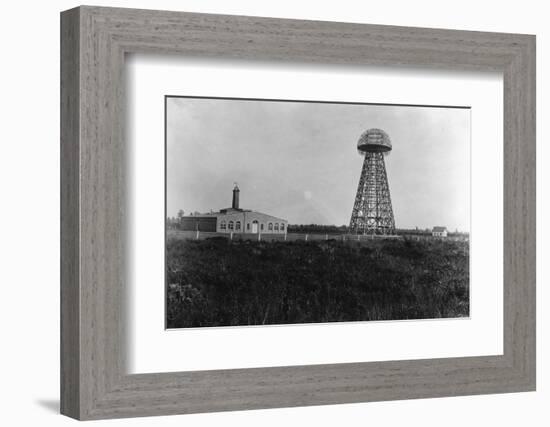 View of the Tesla Wireless Broadcasting Tower-null-Framed Photographic Print