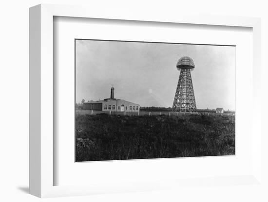 View of the Tesla Wireless Broadcasting Tower-null-Framed Photographic Print