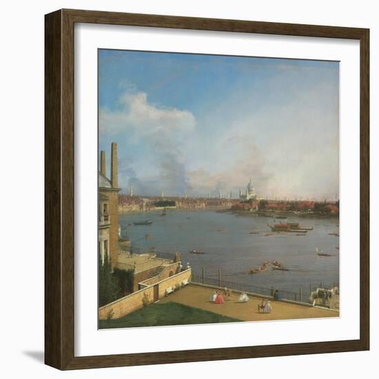 View of the Thames, from Richmond House-Canaletto-Framed Giclee Print