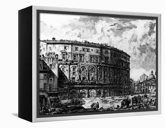 View of the Theatre of Marcellus, from the 'Views of Rome' Series, C.1760-Giovanni Battista Piranesi-Framed Premier Image Canvas