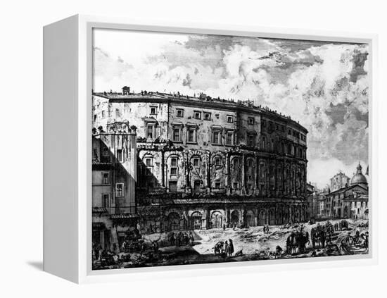 View of the Theatre of Marcellus, from the 'Views of Rome' Series, C.1760-Giovanni Battista Piranesi-Framed Premier Image Canvas