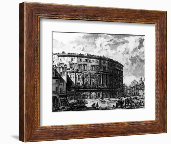 View of the Theatre of Marcellus, from the 'Views of Rome' Series, C.1760-Giovanni Battista Piranesi-Framed Giclee Print