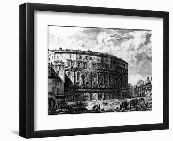 View of the Theatre of Marcellus, from the 'Views of Rome' Series, C.1760-Giovanni Battista Piranesi-Framed Giclee Print