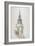 View of the Tower and Spire of St Martin Within Ludgate, City of London, 1840-null-Framed Giclee Print