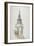 View of the Tower and Spire of St Martin Within Ludgate, City of London, 1840-null-Framed Giclee Print