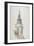 View of the Tower and Spire of St Martin Within Ludgate, City of London, 1840-null-Framed Giclee Print