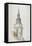 View of the Tower and Spire of St Martin Within Ludgate, City of London, 1840-null-Framed Premier Image Canvas