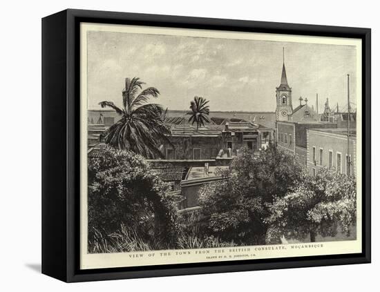 View of the Town from the British Consulate, Mocambique-Harry Hamilton Johnston-Framed Premier Image Canvas