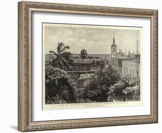 View of the Town from the British Consulate, Mocambique-Harry Hamilton Johnston-Framed Giclee Print