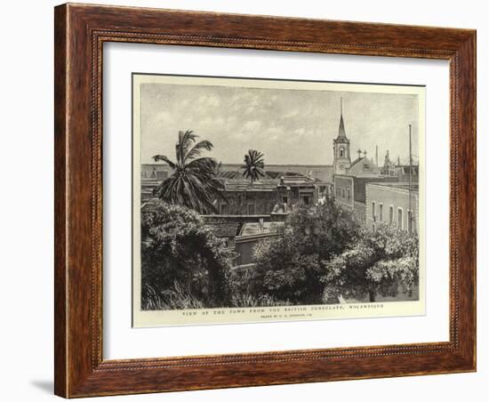 View of the Town from the British Consulate, Mocambique-Harry Hamilton Johnston-Framed Giclee Print