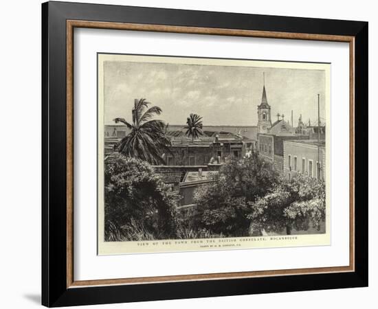 View of the Town from the British Consulate, Mocambique-Harry Hamilton Johnston-Framed Giclee Print