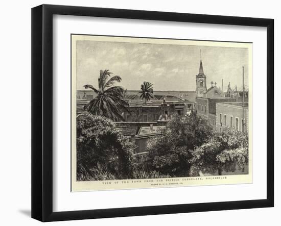 View of the Town from the British Consulate, Mocambique-Harry Hamilton Johnston-Framed Giclee Print