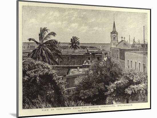 View of the Town from the British Consulate, Mocambique-Harry Hamilton Johnston-Mounted Giclee Print