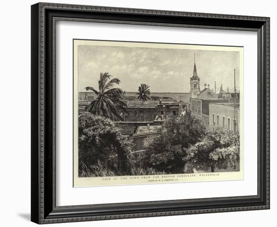 View of the Town from the British Consulate, Mocambique-Harry Hamilton Johnston-Framed Giclee Print