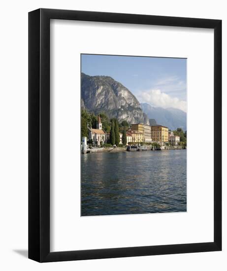 View of the Town of Cadenabbia from Ferry, Lake Como, Lombardy, Italian Lakes, Italy, Europe-Frank Fell-Framed Photographic Print