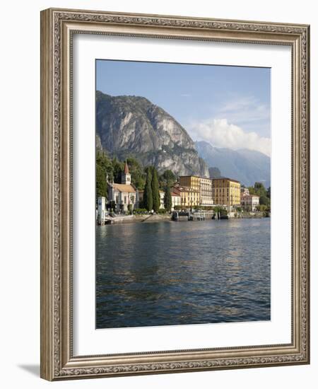 View of the Town of Cadenabbia from Ferry, Lake Como, Lombardy, Italian Lakes, Italy, Europe-Frank Fell-Framed Photographic Print