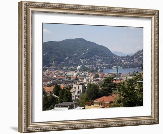 View of the Town of Como, Lake Como, Lombardy, Italian Lakes, Italy, Europe-Frank Fell-Framed Photographic Print