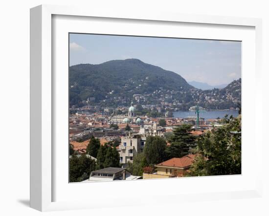 View of the Town of Como, Lake Como, Lombardy, Italian Lakes, Italy, Europe-Frank Fell-Framed Photographic Print