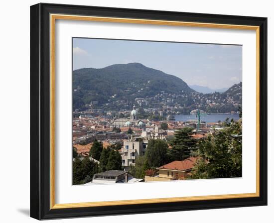 View of the Town of Como, Lake Como, Lombardy, Italian Lakes, Italy, Europe-Frank Fell-Framed Photographic Print