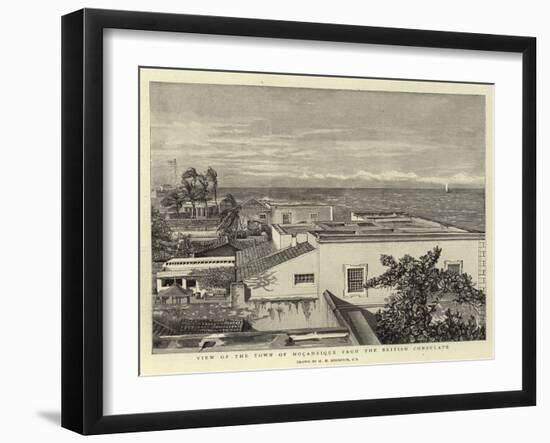 View of the Town of Mocambique from the British Consulate-Harry Hamilton Johnston-Framed Giclee Print