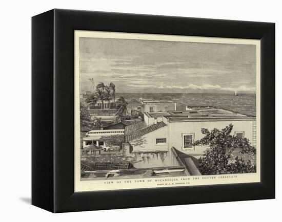 View of the Town of Mocambique from the British Consulate-Harry Hamilton Johnston-Framed Premier Image Canvas