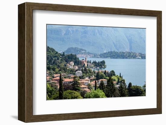 View of the town of Tremezzo, Lake Como, Italian Lakes, Lombardy, Italy, Europe-Jean Brooks-Framed Photographic Print