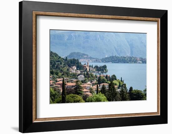 View of the town of Tremezzo, Lake Como, Italian Lakes, Lombardy, Italy, Europe-Jean Brooks-Framed Photographic Print